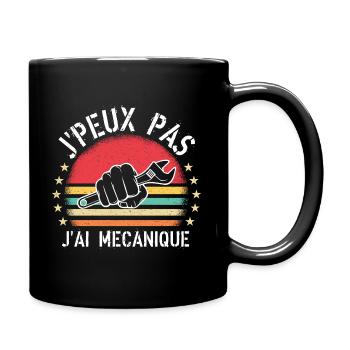J Peux Pas J Ai Mécanique cadeau vintage - Mug uni - noir - Droite