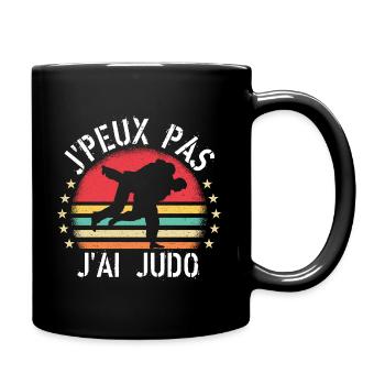 J Peux Pas J Ai Judo cadeau vintage - Mug uni - noir - Droite