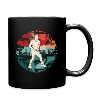joueur de tennis club de tennis joueur de tennis rétro - Mug uni - noir - Droite