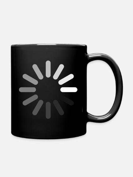Ladesymbol (negativ) - Tasse einfarbig - Schwarz