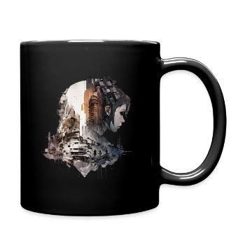 Anime No20 - Tasse einfarbig - Schwarz - Rechts