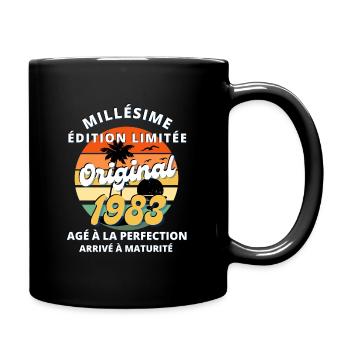 Millésime Original 1983 - Mug uni - noir - Droite