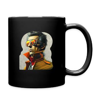 Retro Flash No39 - Tasse einfarbig - Schwarz - Rechts
