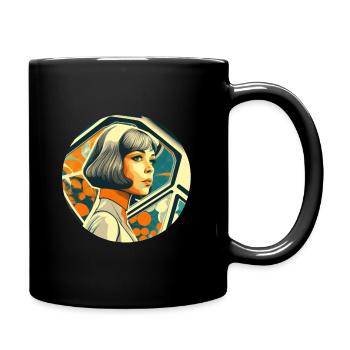 Retro Flash No28 - Tasse einfarbig - Schwarz - Rechts