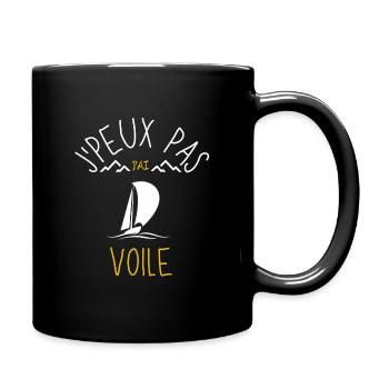 J'Peux Pas J'Ai Voile - Mug uni - noir - Droite
