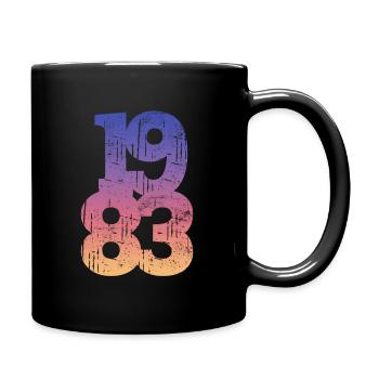 Millésime 1983 - Mug uni - noir - Droite