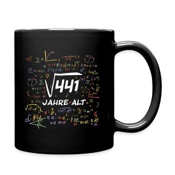Mathe - Geburtstag - 21 Jahre - Tasse einfarbig - Schwarz - Rechts