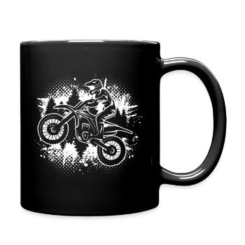 Motocross Biker Motocycliste Dirtbike Moto - Mug uni - noir - Droite