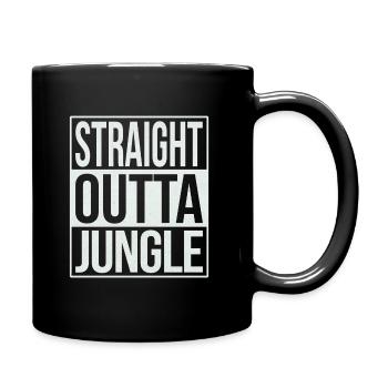 Straight Outta Jungle - Full Colour Mug - black - Right