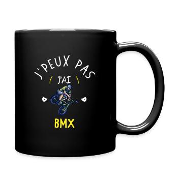 Je peux pas j'ai bmx - Mug uni - noir - Droite