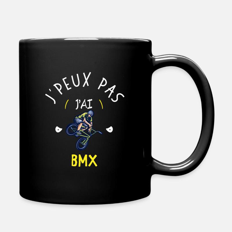 Je peux pas j'ai bmx - Mug uni - noir