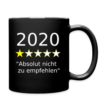 2020: 1-Star Rating - "Absolut nicht zu empfehlen" - Tasse einfarbig - Schwarz - Rechts
