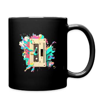 Cassette rétro - Mug uni - noir - Droite