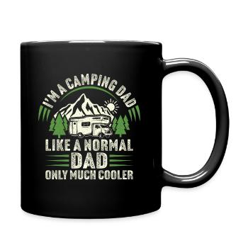 I'm a camping dad drive motorhome - Full Colour Mug - black - Right