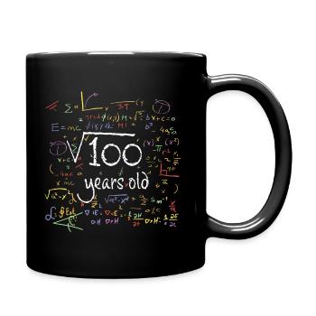 10th birthday math ten root double-digit - Full Colour Mug - black - Right