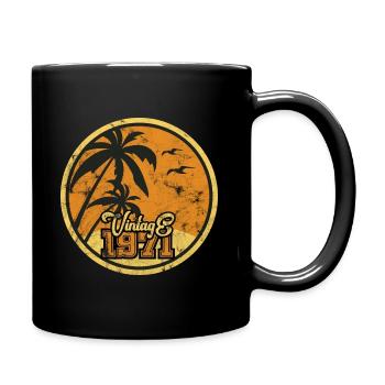 Millésime 1971 - Mug uni - noir - Droite