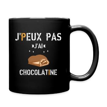 J Peux Pas J ai Chocolatine - Mug uni - noir - Droite