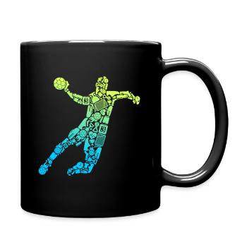 Handball Player Handball Symbols Handball Player - Full Colour Mug - black - Right
