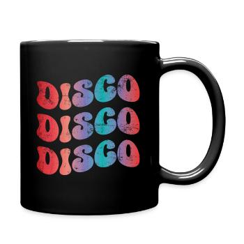 Disco Rétro - Mug uni - noir - Droite