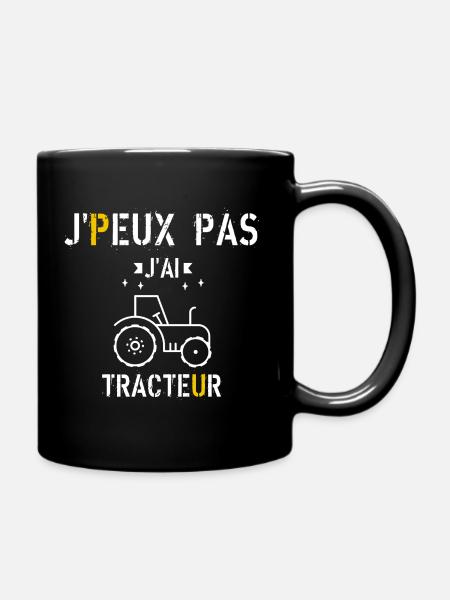 J Peux Pas J Ai Tracteur - Mug uni - noir