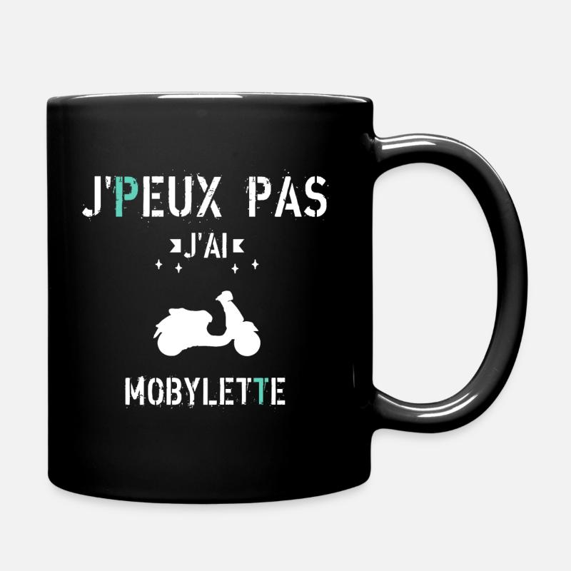 J Peux Pas J Ai Mobylette - Mug uni - noir