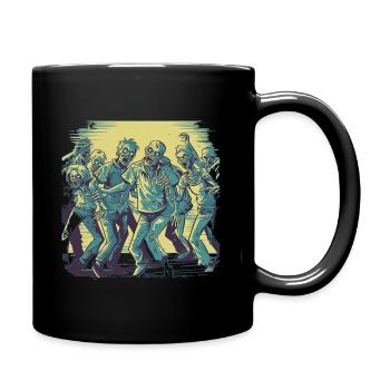 Dancing Zombies - Motif de zombie effrayant - Mug uni - noir - Droite