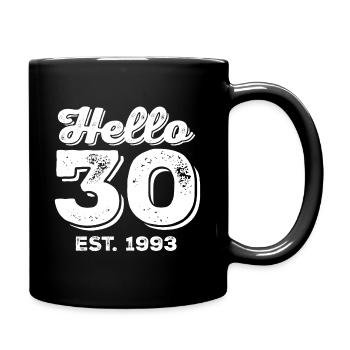 1993 Vintage - Tasse einfarbig - Schwarz - Rechts