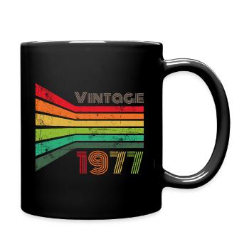 Millésime 1977 - Mug uni - noir - Droite
