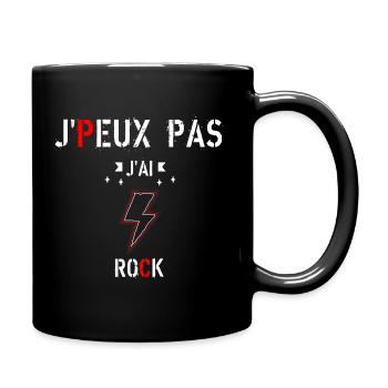 J Peux Pas J Ai Rock - Mug uni - noir - Droite