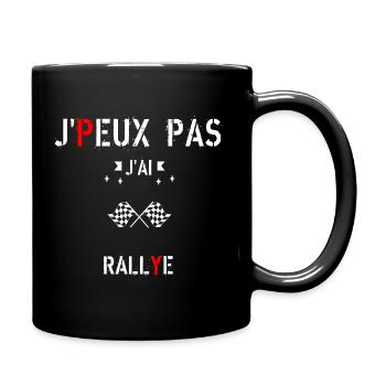 J peux pas j ai rallye - Mug uni - noir - Droite