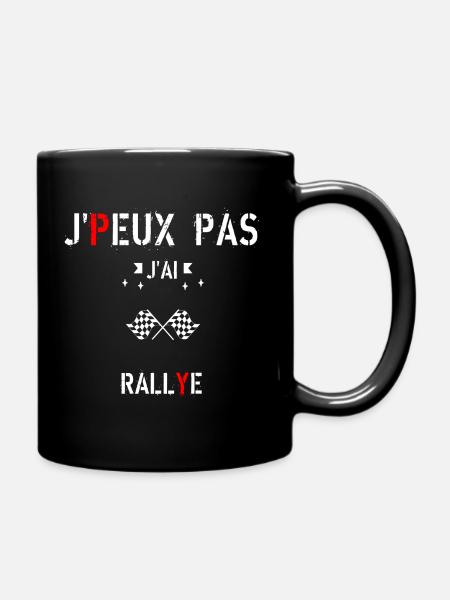 J peux pas j ai rallye - Mug uni - noir