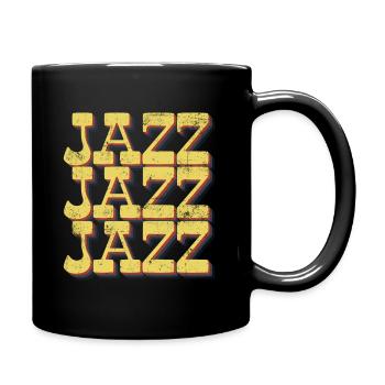 Jazz Music Retro - Full Colour Mug - black - Right