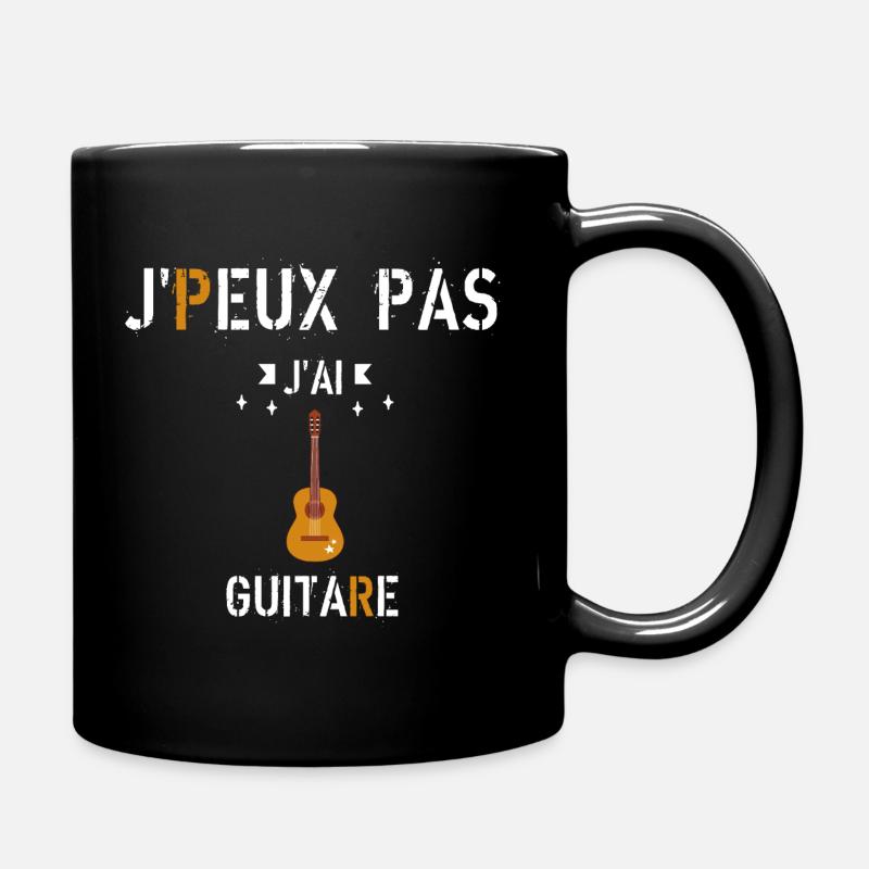 J Peux Pas J Ai Guitare - Mug uni - noir