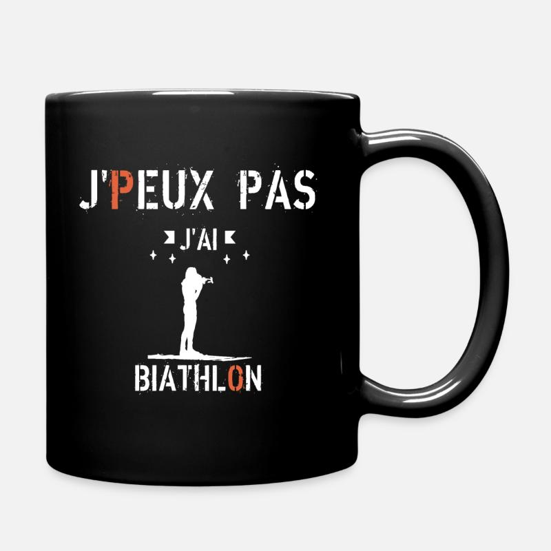 J Peux Pas J Ai Biathlon - Mug uni - noir