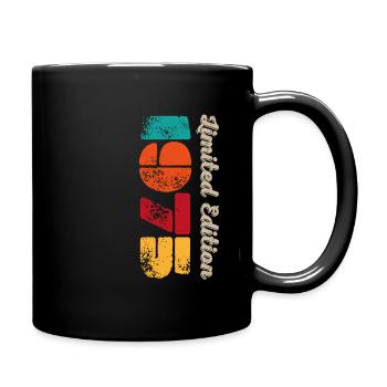 Millésime 1975 - Mug uni - noir - Droite