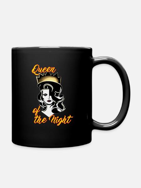 Queen of the night! - Full Colour Mug - black