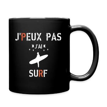 J Peux Pas J ai surf - Mug uni - noir - Droite