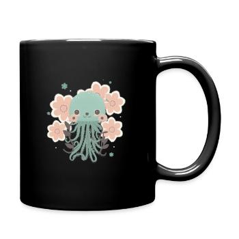 Liebevolle Tentakel 2 - Tasse einfarbig - Schwarz - Rechts
