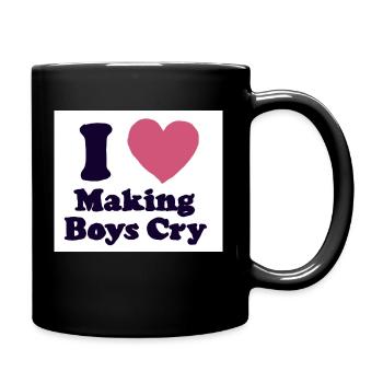 i Love making Boyscry - Tasse einfarbig - Schwarz - Rechts