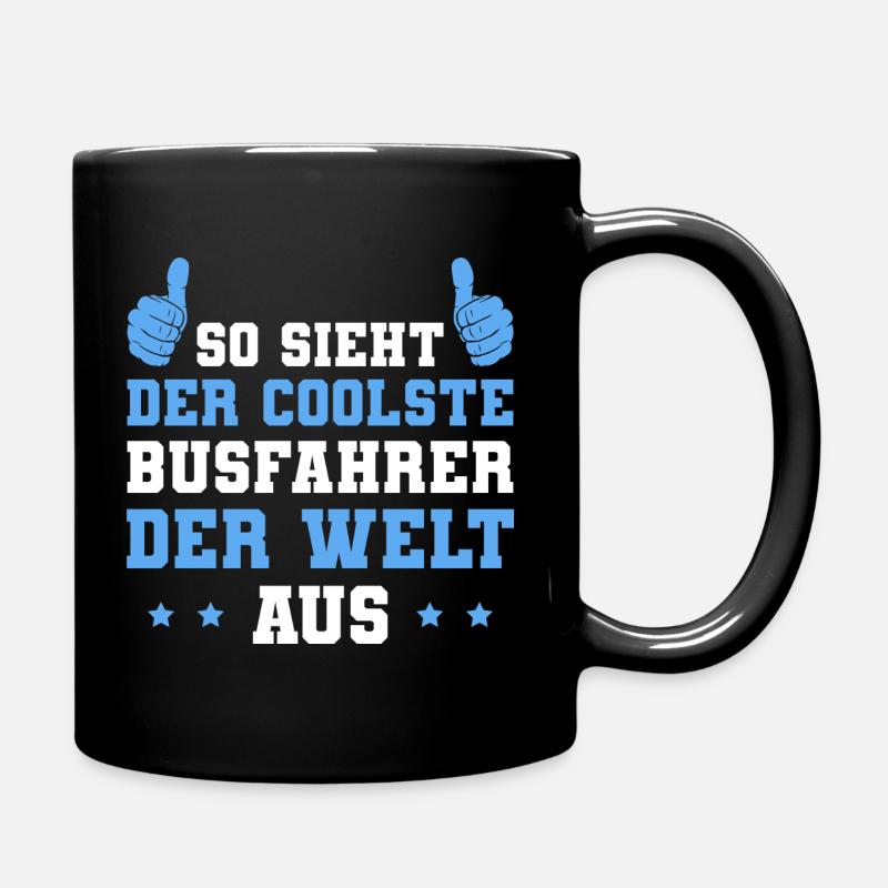 Coolster Busfahrer der Welt - Tasse einfarbig - Schwarz