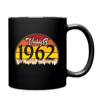 Millésime 1962 - Mug uni - noir - Droite