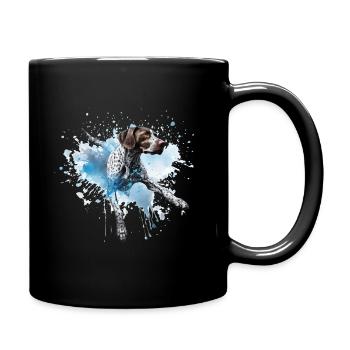 Pointeur allemand à poil court Dock-Plongée dans l’eau - Mug uni - noir - Droite