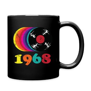 Millésime 1968 - Mug uni - noir - Droite