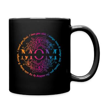 Mom Mother Mother's Day Gift - Full Colour Mug - black - Right