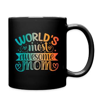 Mother's Day Mother Gift - Full Colour Mug - black - Right
