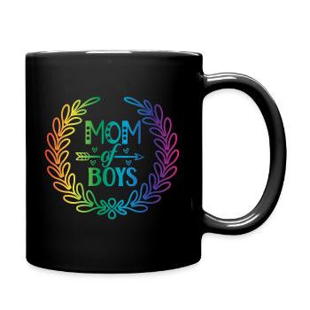 Maman de garçons - Mug uni - noir - Droite