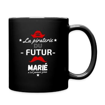 La piraterie du futur marie - Mug uni - noir - Droite