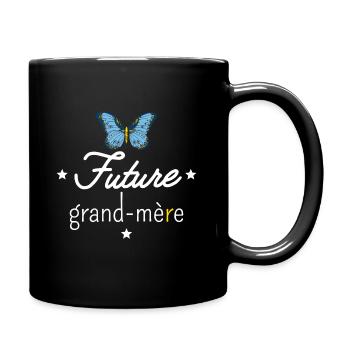 Future grand mère - Mug uni - noir - Droite