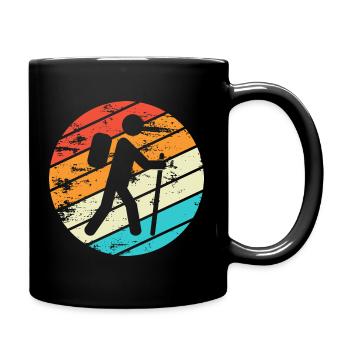 Hiking Hiking Gift Sayings - Full Colour Mug - black - Right