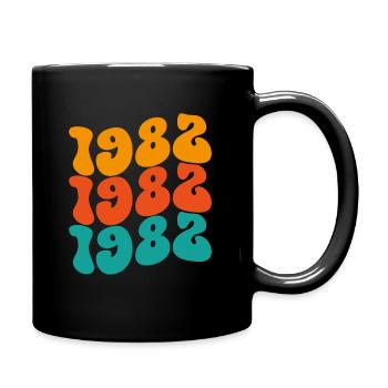 Millésime 1982 - Mug uni - noir - Droite